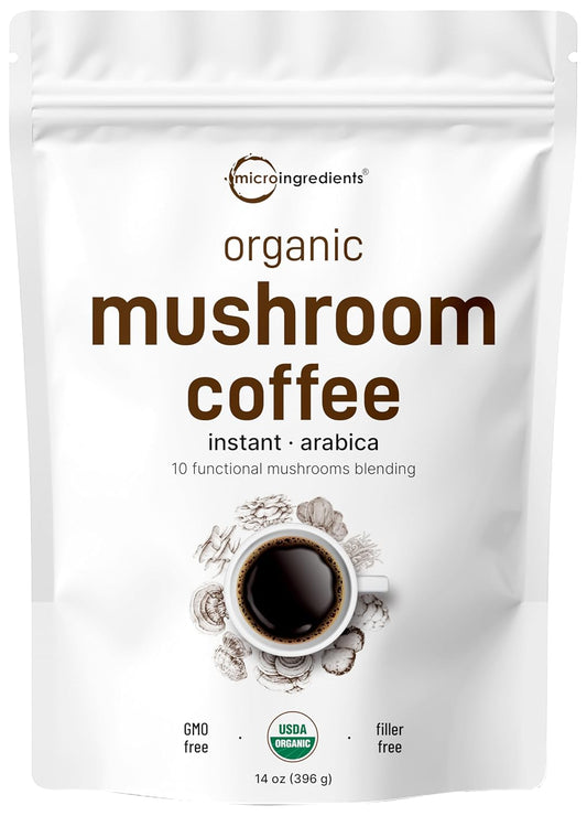 Immune Boosting 10-in-1 Mushroom Coffee Powder | Organic | 158 Servings