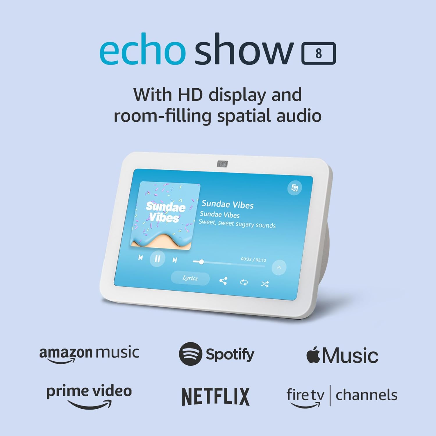 Echo Show 8 - Smart Home Hub & Spatial Audio