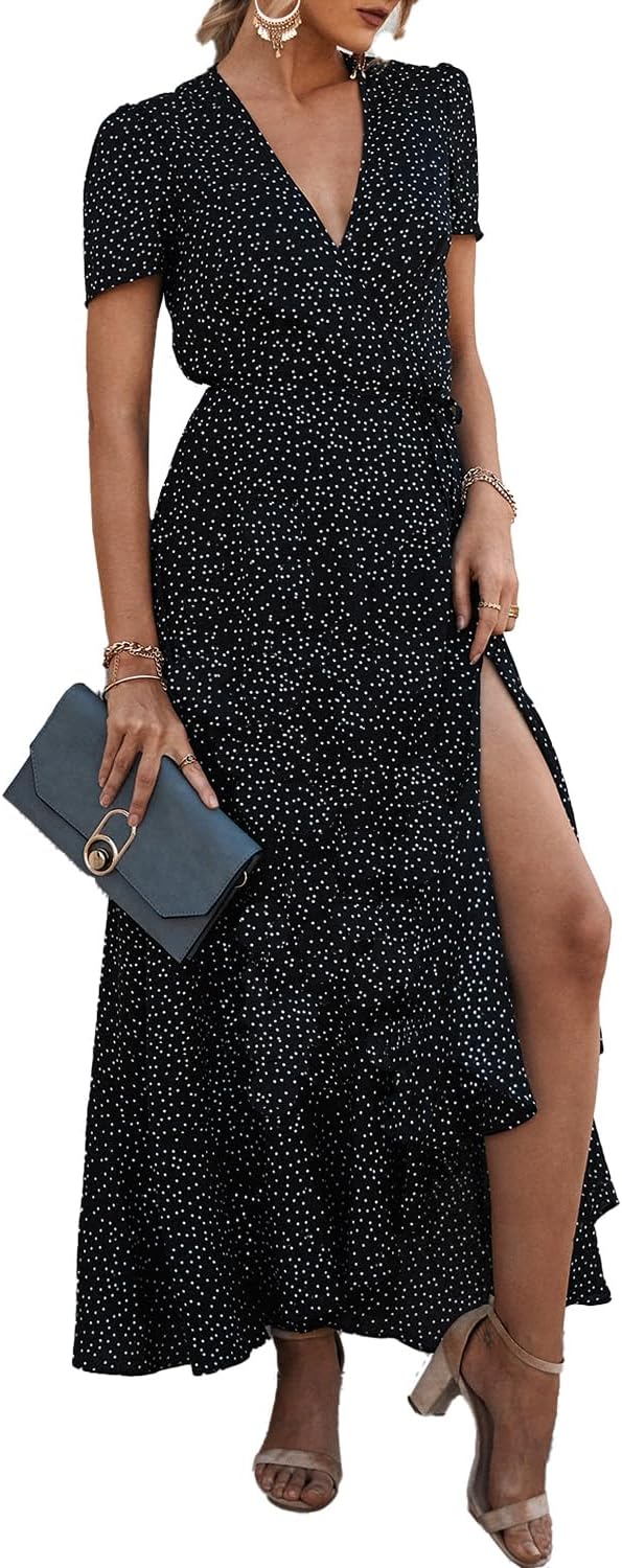 Floral Boho Maxi Dress for Women - Summer Casual Style