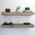 Modern Floating Shelves 3 in Thick Pine - Rustic Wall Display