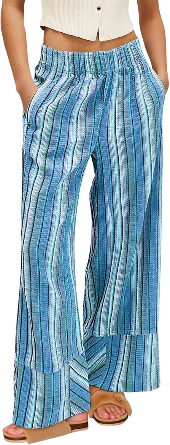 Cicy Bell Womens Wide Leg Lounge Pants for Casual Beach Travel