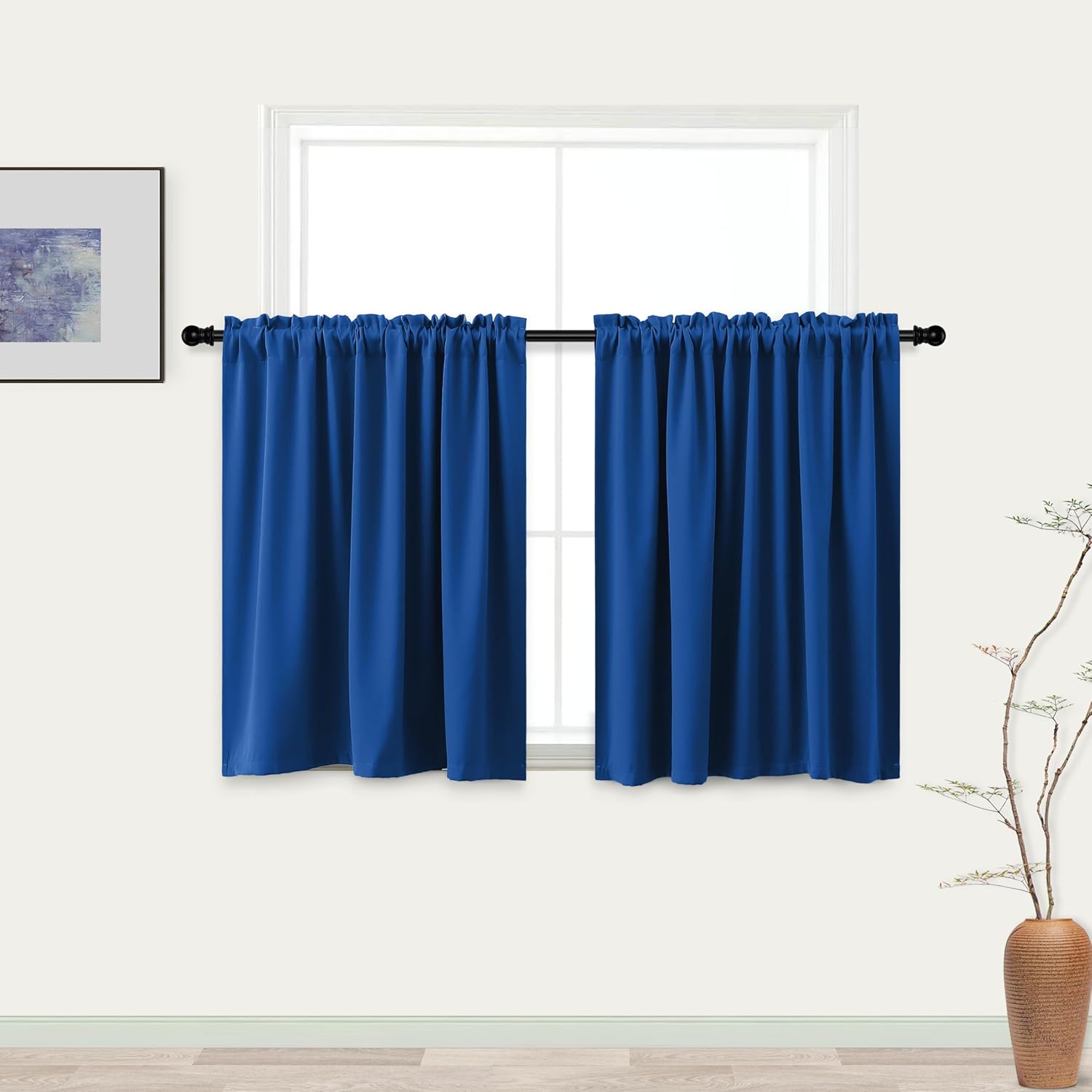 KOUFALL Royal Blue Loft Bed Curtains: Instant Gaming Room Upgrade!