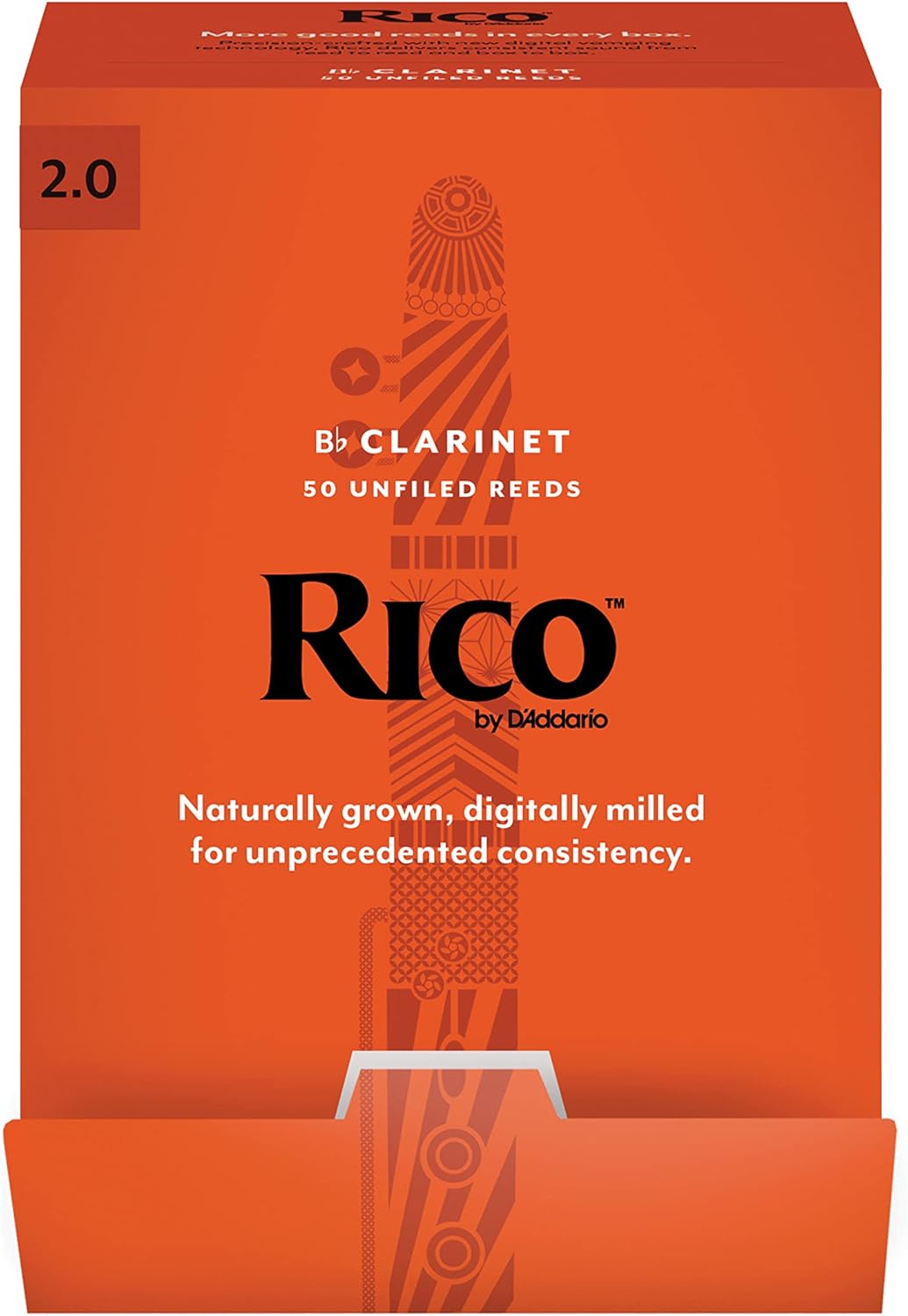 Rico Bb Clarinet Reeds RCA0120-B50 for Students and Musicians