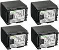 Kastar 4-Pack BP-819 7.4V 2200mAh Camera Batteries - Long Run Time