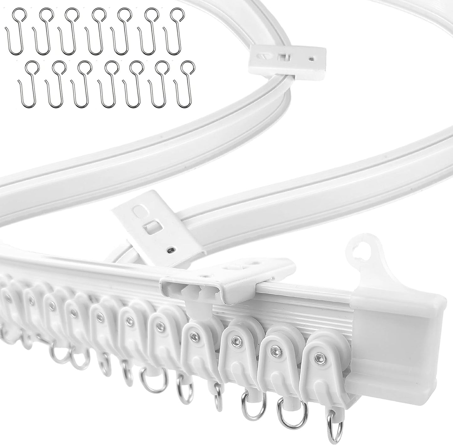 Flexible Bendable Ceiling Curtain Track System for Any Room