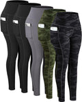 High Waisted Leggings with Tummy Support and Pockets for Women