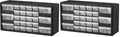 26-Drawer Plastic Storage Cabinet for Garage and Home Organization