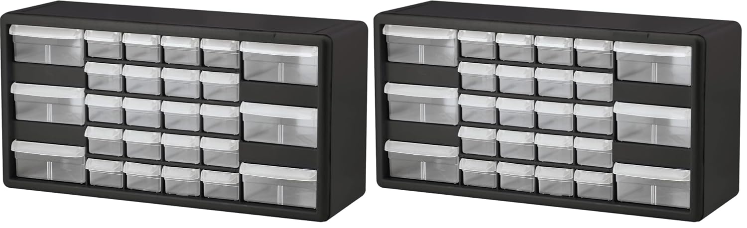 26-Drawer Plastic Storage Cabinet for Garage and Home Organization