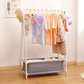 Kids Clothing Rack with Storage Box for Organized Play Areas
