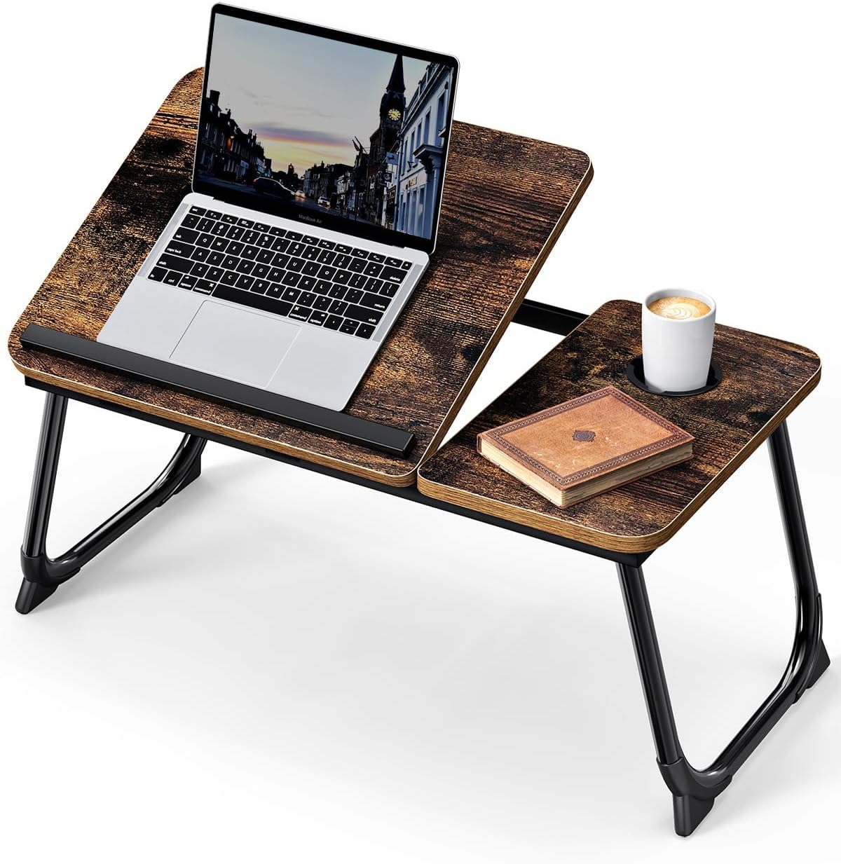 Vintage Laptop Tray with Cup Slot