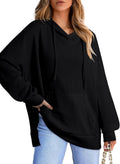 Dokotoo Oversized Hoodies for Women Long Sleeve Waffle Knit Pullover
