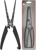 Golden J Teflon Fishing Pliers 9in Long Nose - Hook Remover & Braid