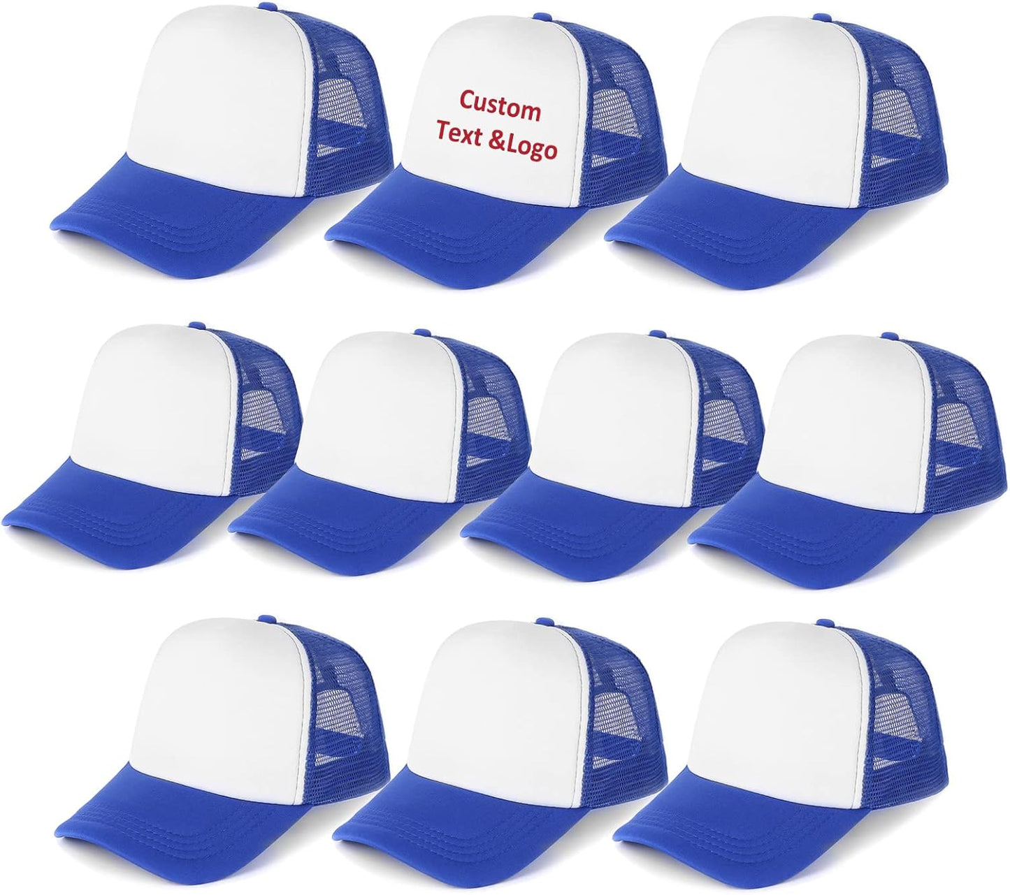 Ultrafun 10 Pack Trucker Hats for Men Women - Adjustable Caps