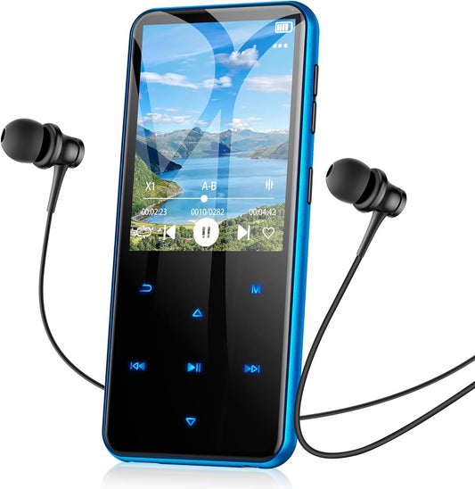 AGPTEK M3 64GB MP3 Player with Bluetooth and FM Radio Features
