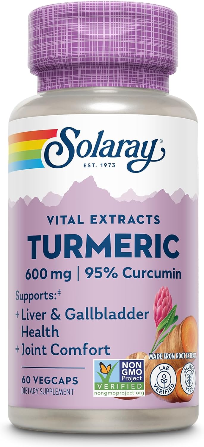 Turmeric Supplement 600mg for Joint and Liver Support
