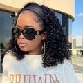 Headband Wig Human Hair Deep Wave 150% Density - Easy Wear Natural
