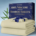 100% Viscose Derived from Bamboo Sheets Twin Size - Cooling Comfort