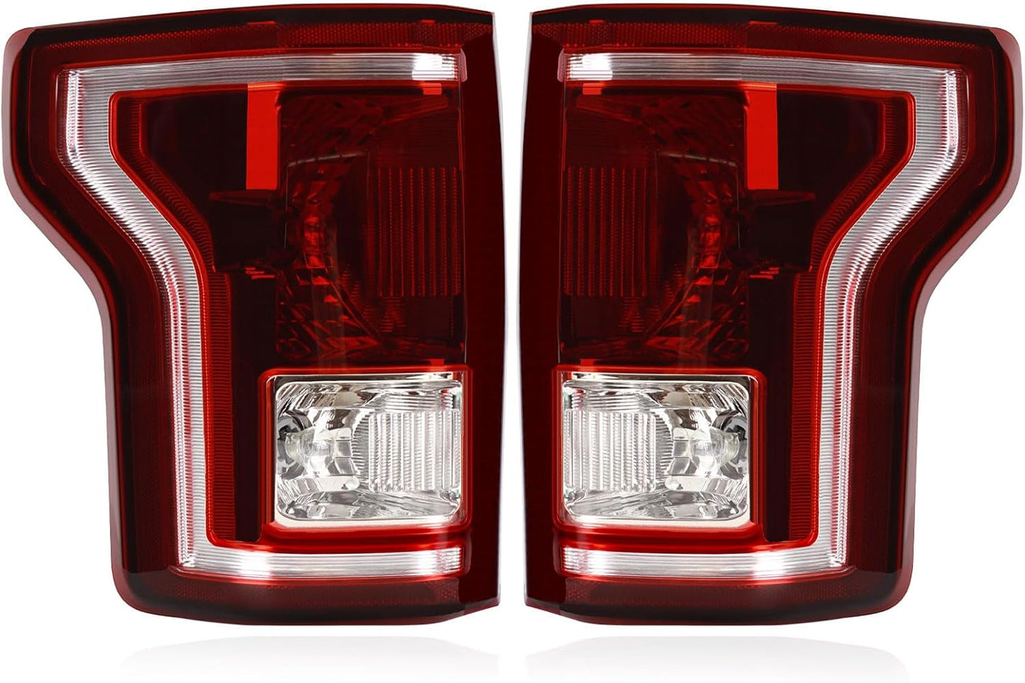 Tail Lights Assembly for 2015 2016 2017 F-150 F150 - Smoke Lens