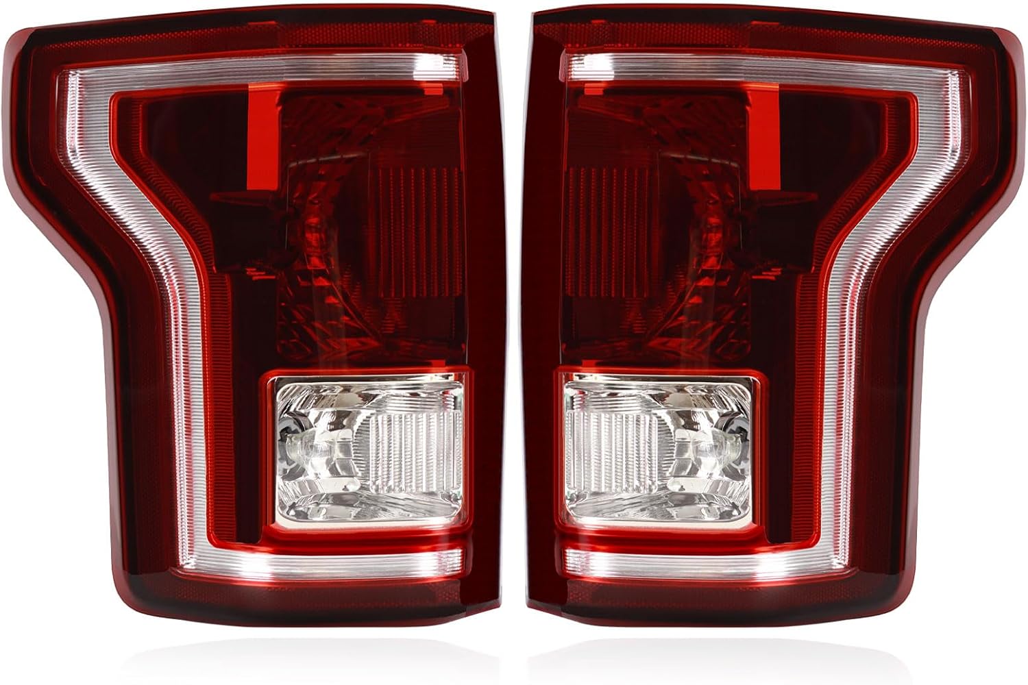 Tail Lights Assembly for 2015 2016 2017 F-150 F150 - Smoke Lens