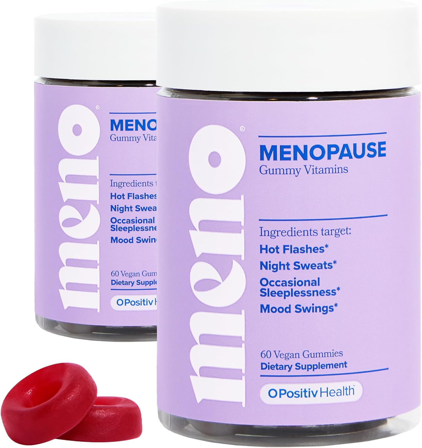 O Positiv MENO Gummies for Menopause Relief with Black Cohosh