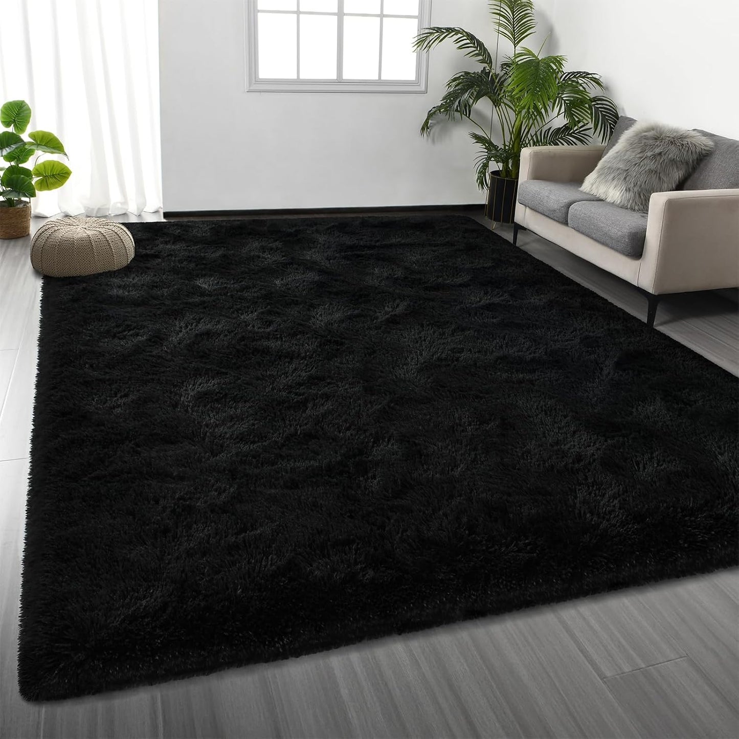 Large Shag Area Rugs 8 x 10 for Living Room and Bedroom