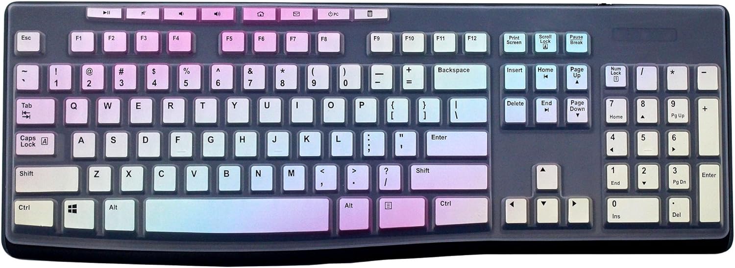 Colorful Silicone Keyboard Cover for Logitech Keyboards - JuYuish
