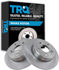 TRQ Rear Disc Brake Rotor Pair Set for Mercedes - Direct Fit