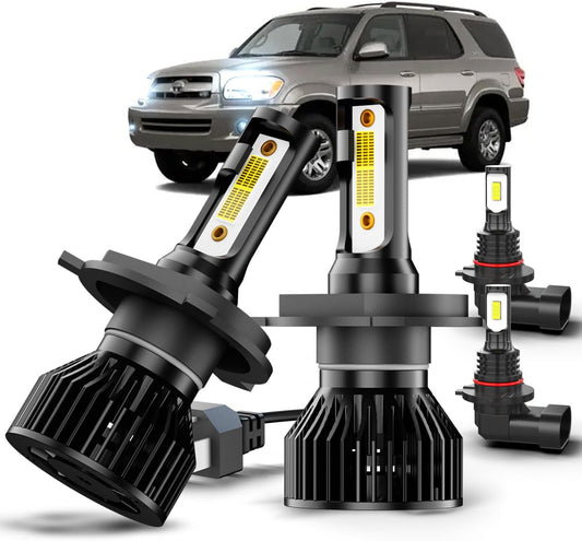 Super Bright LED Light Bulbs Combo for Toyota Sequoia 2001-2007