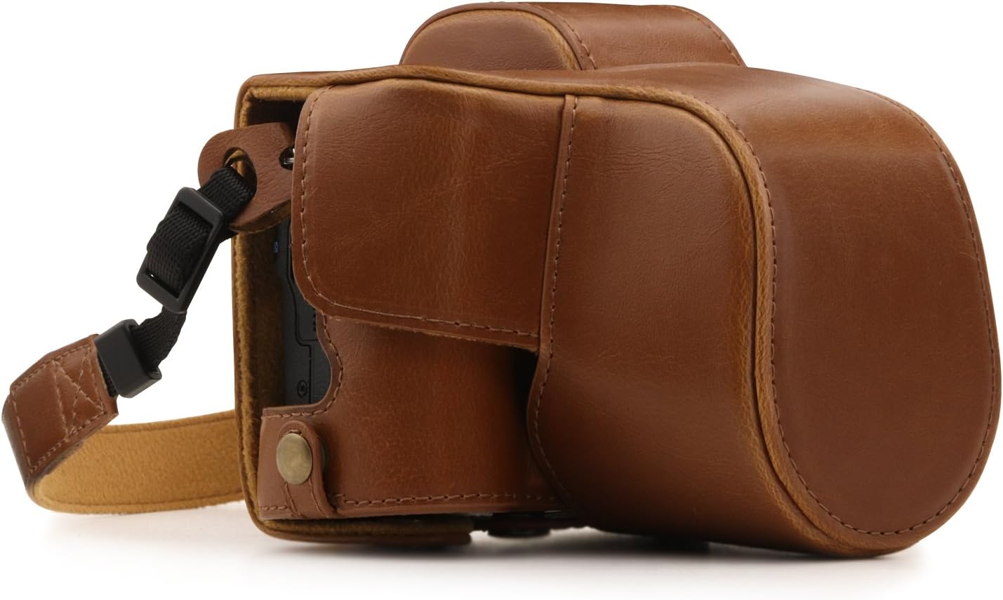 MegaGear Canon EOS M50 Leather Camera Case for Protection