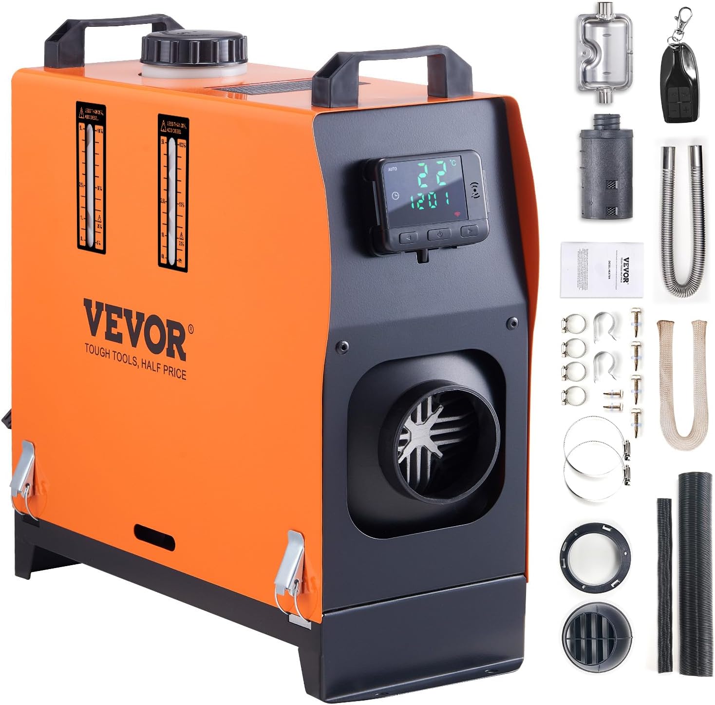 VEVOR Diesel Air Heater 12V 5KW for RVs Trailers and Boats