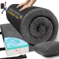 Memory Foam Camping Mattress Sleeping Pad 3in Thick - Portable Comfort