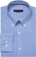 Tommy Hilfiger Men's Regular Fit Non Iron Gingham Dress (Style GQNQ)