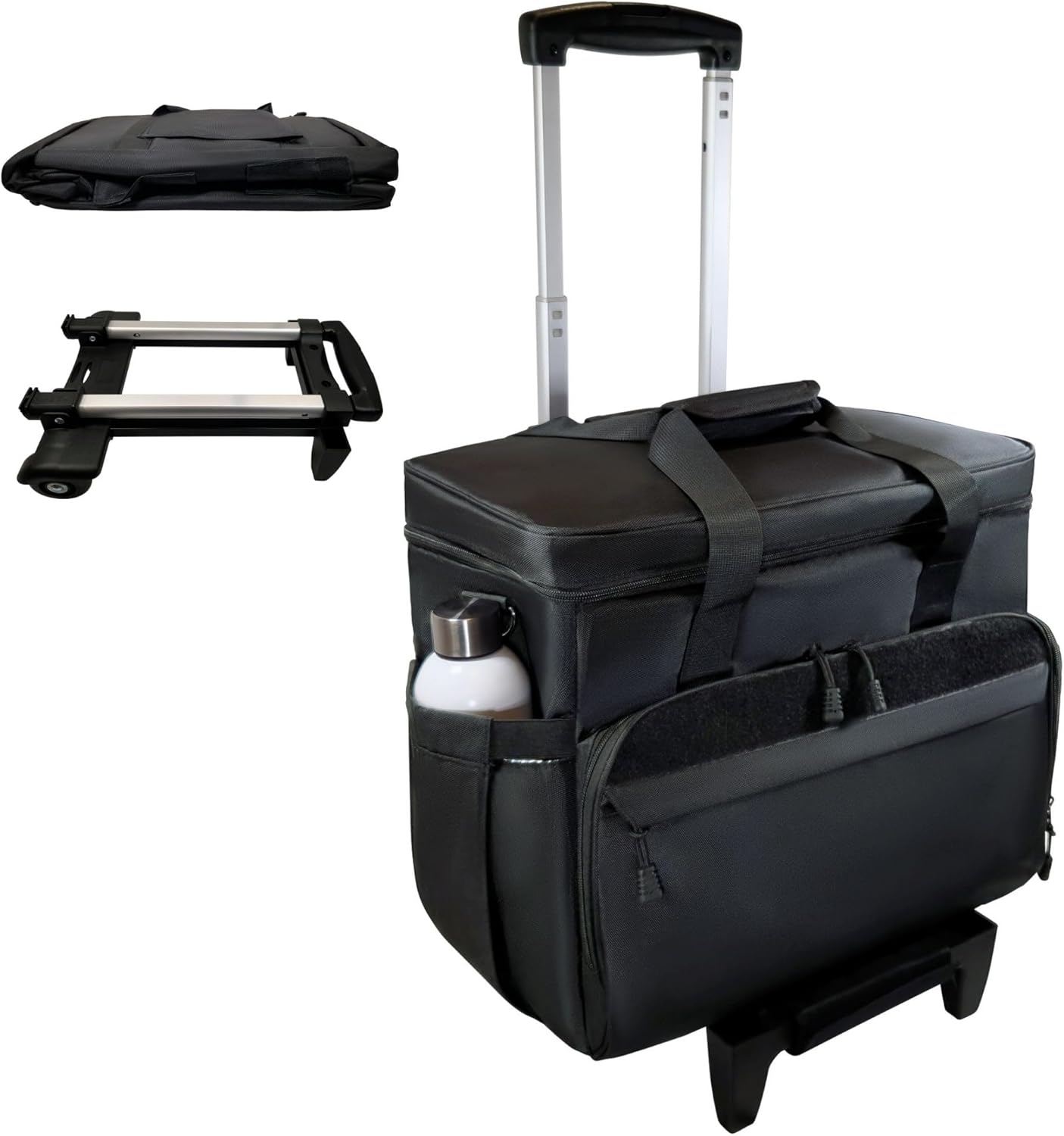 Rolling Teacher Tote Bag with Wheels and Laptop Compartment