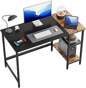 CubiCubi Computer Home Office Desk with Storage Shelves