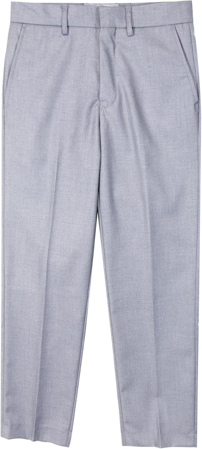 Spring Notion Boys' Flat Front Dress Pants for Stylish Kids