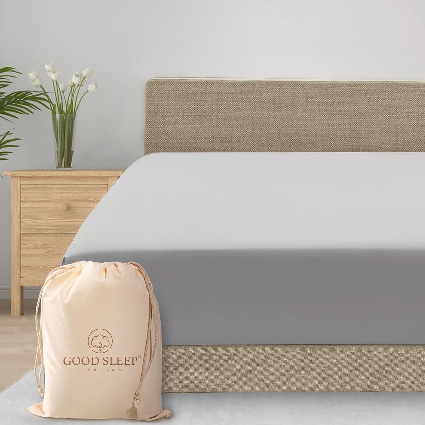 Good Sleep Bedding XL Twin Fitted Sheet - 800 TC Egyptian Cotton