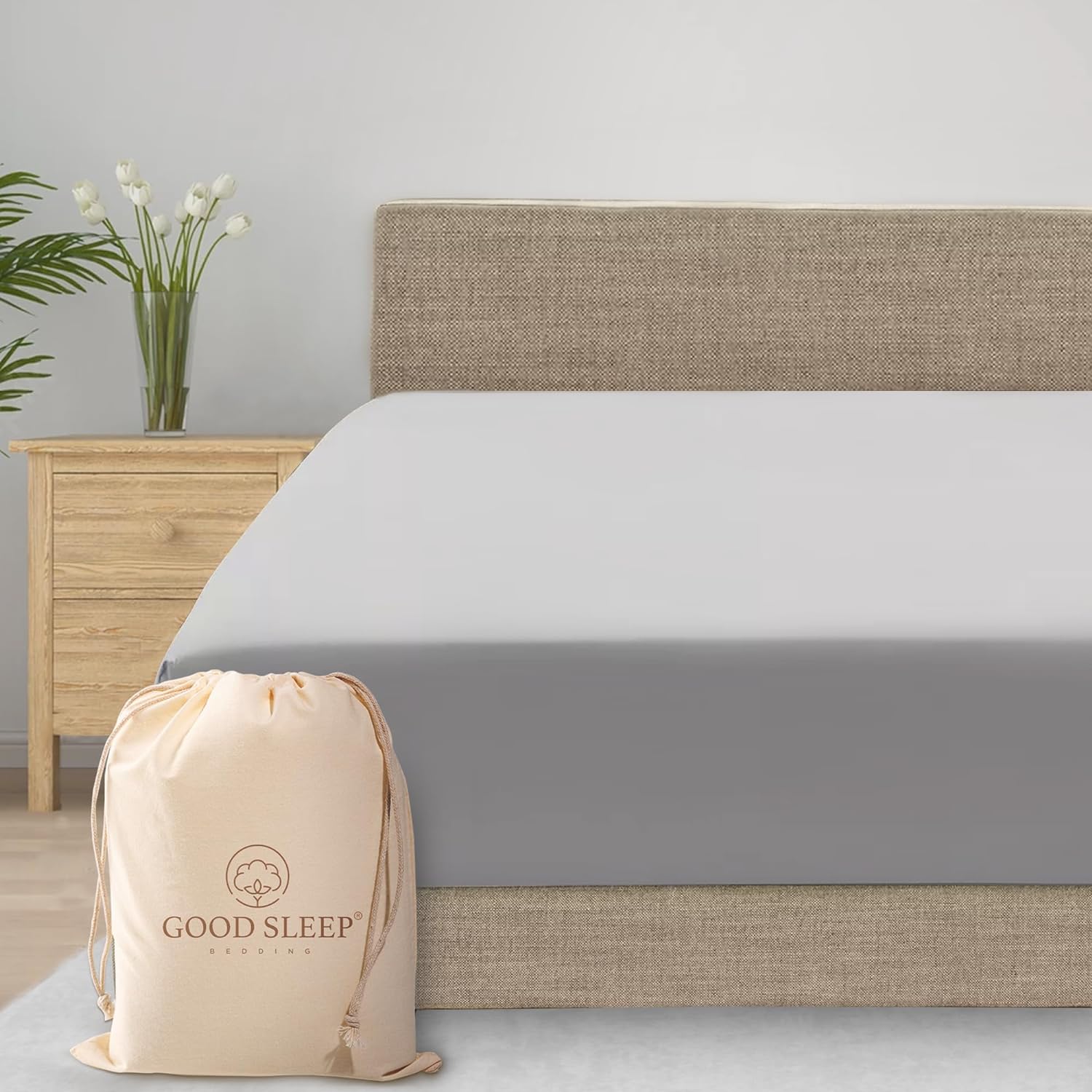 Good Sleep Bedding XL Twin Fitted Sheet - 800 TC Egyptian Cotton