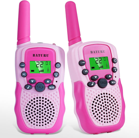 Pink Kids Walkie Talkies - Easy, Fun Communication!