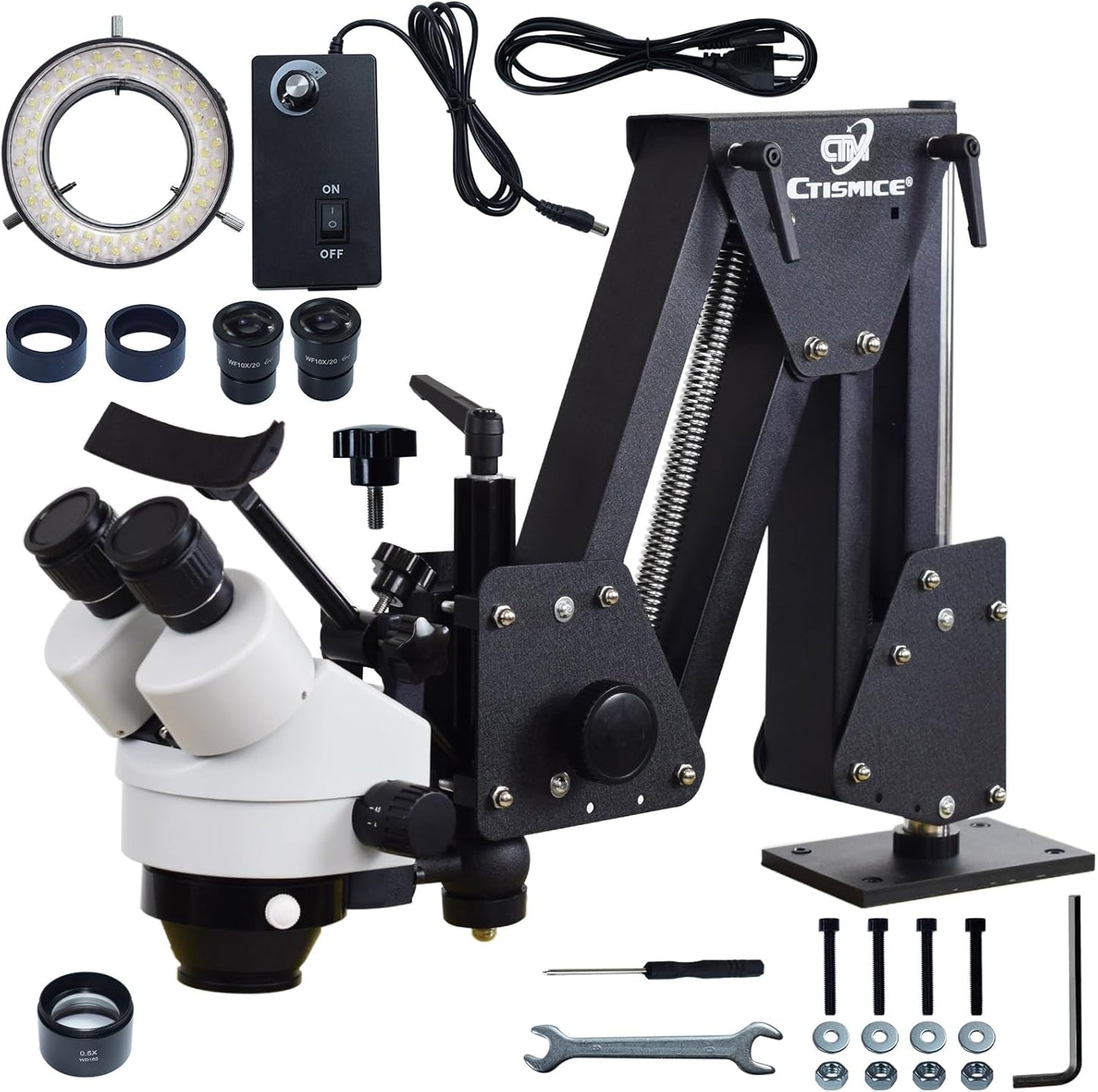 Jewelry Microscope with 7X-45X Magnification for Precision Work