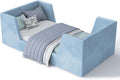 Toddler Bed Floor Frame with Guard Rails - Low Profile Safe Bed