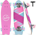 BELEEV Cruiser Skateboard 27 x 8 in - LED Wheels, Smooth Ride