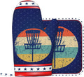 Retro Disc Golf Vintage Silicone Oven Mitts Set of 2 - Heat Resistant