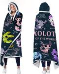 Cozy Axolotl Blanket Hoodie for Girls and Women, Perfect Gift