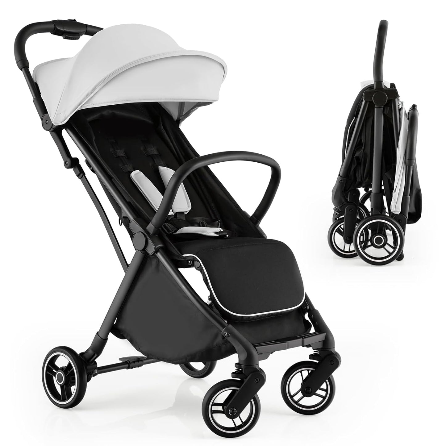 HONEY JOY Lightweight Baby Stroller for Airplane Travel Needs