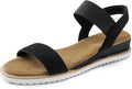 DREAM PAIRS Womens Espadrilles Ankle Stretch Wedge Sandals Women's