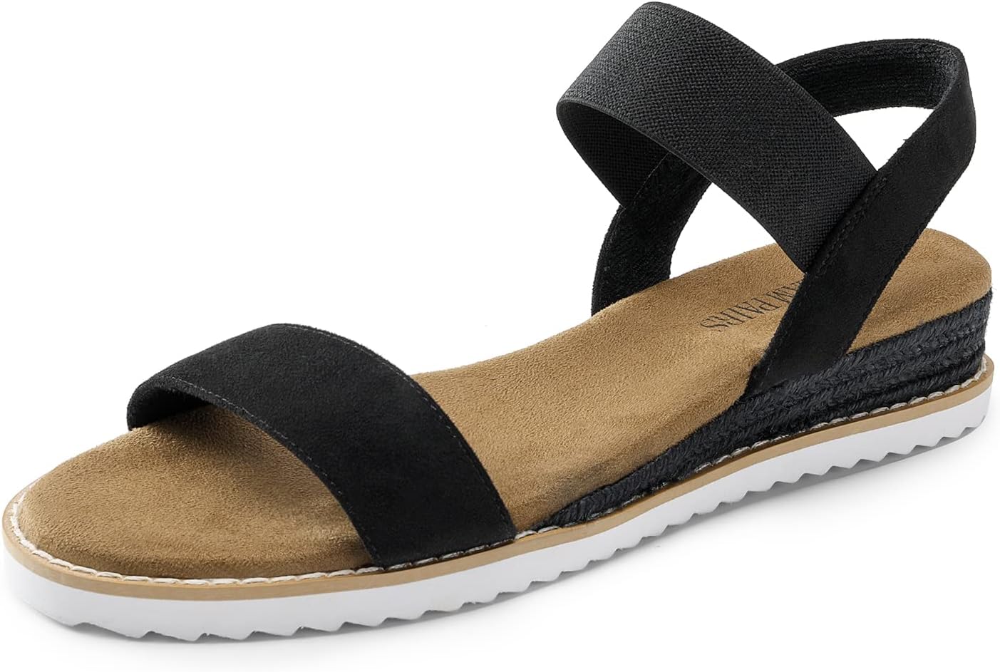 DREAM PAIRS Womens Espadrilles Ankle Strap Open Toe Wedges