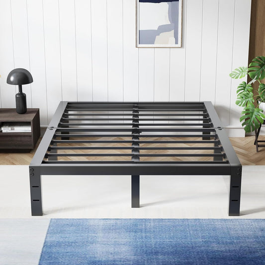 Avenco Metal Platform Bed Frame Queen Size for Quiet Sleep