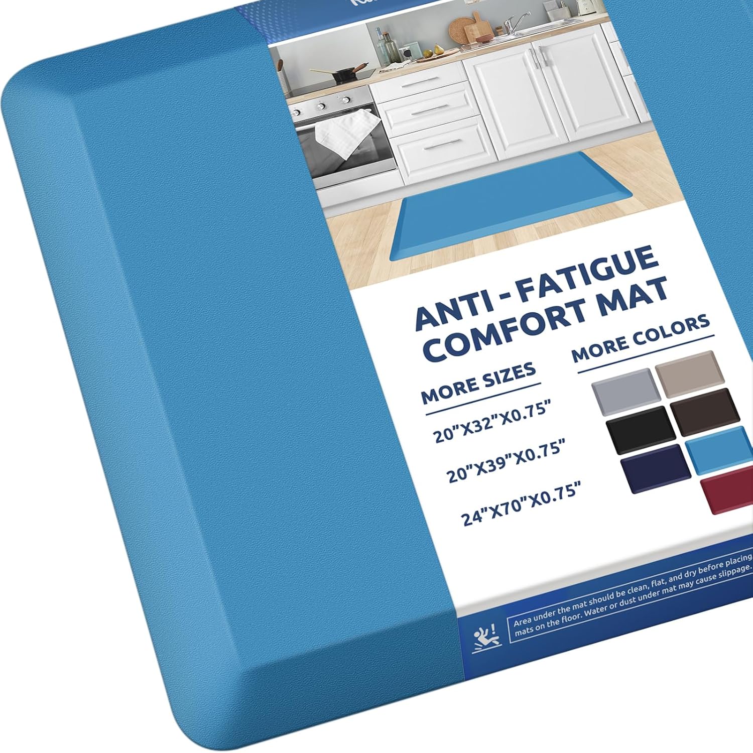 KitchenClouds Cushioned Anti Fatigue Kitchen Mat for Comfort