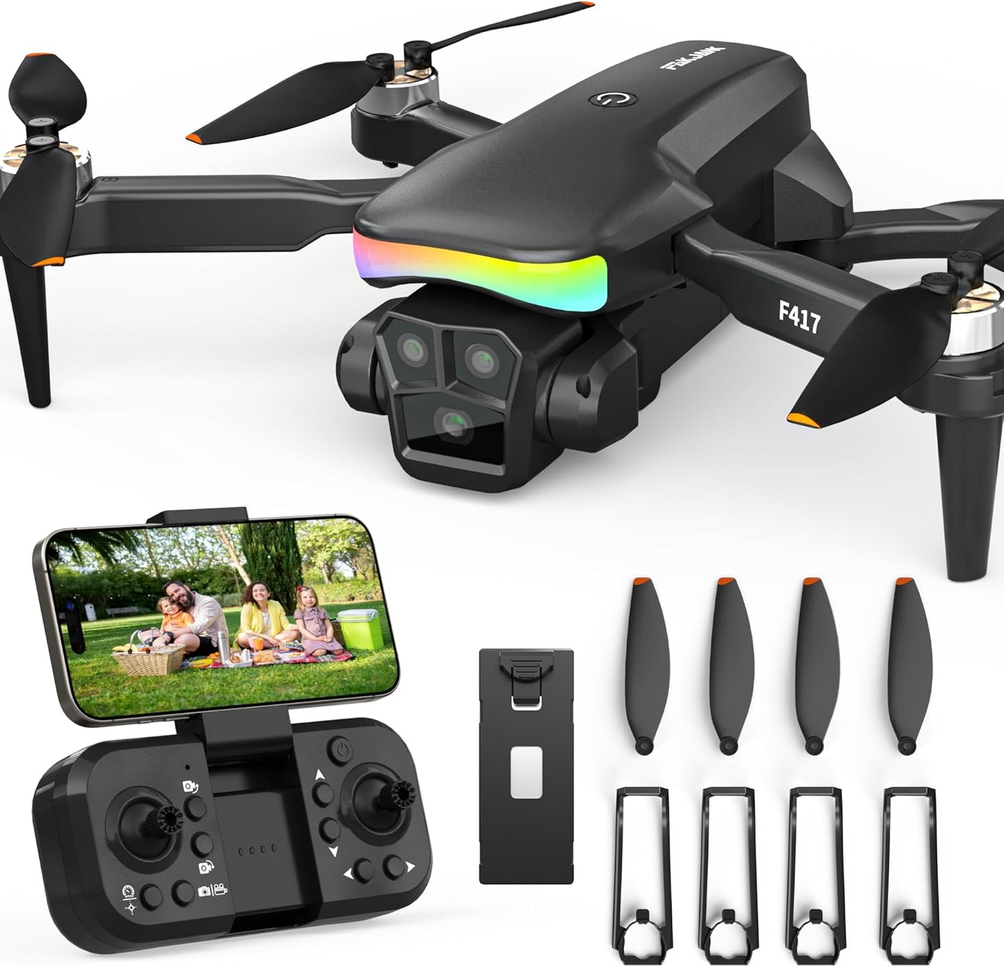 Capture Every Angle: F417 Drone with 1080P Camera