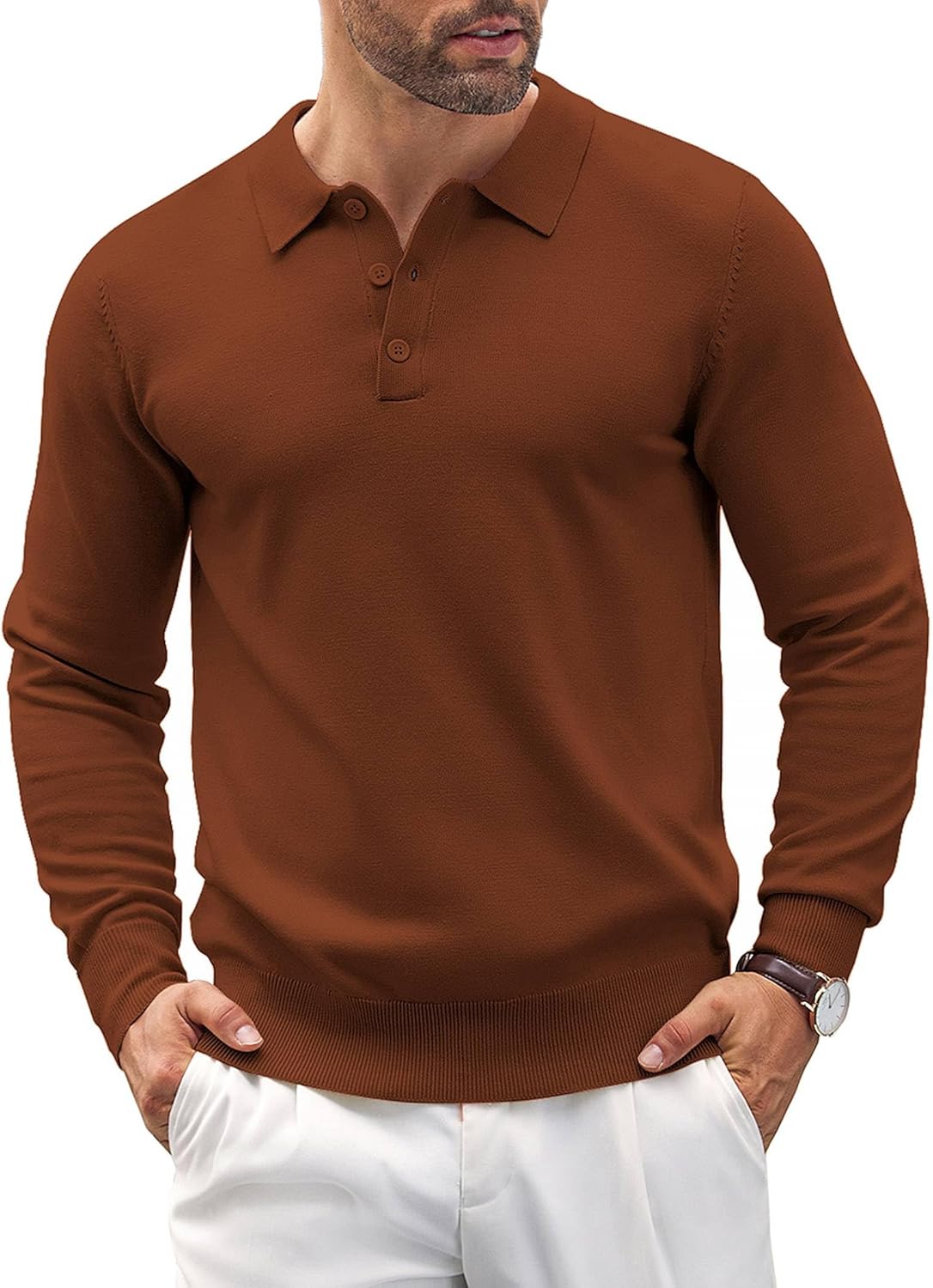 COOFANDY Mens Knit Polo Shirts for Casual and Stylish Looks